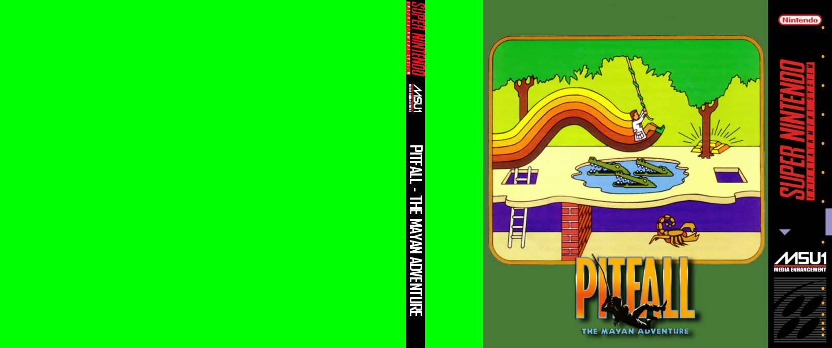 Pitfall : The Mayan Adventure — box-texture (US)