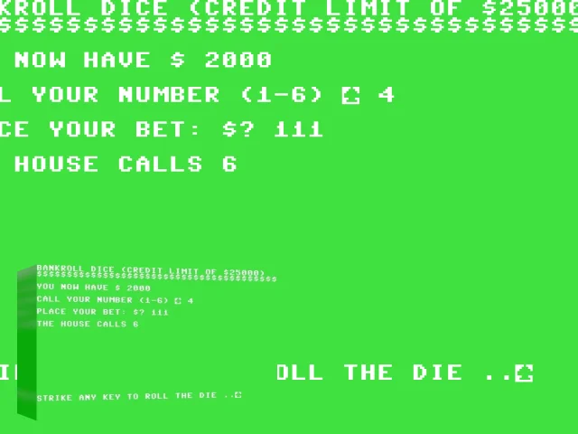 Fair Dice Game — mixrbv2 (WOR)