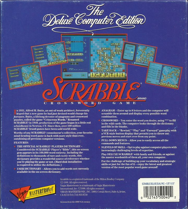 Scrabble - The Deluxe Computer Edition — box-2D-back (US)
