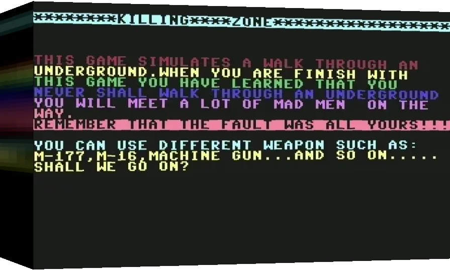 Killing Zone — box-3D (WOR)