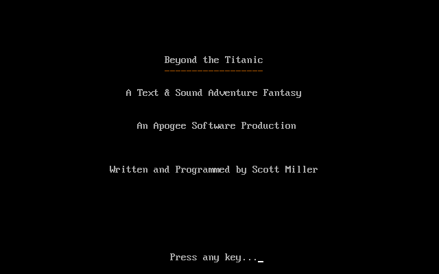 Beyond the Titanic box art