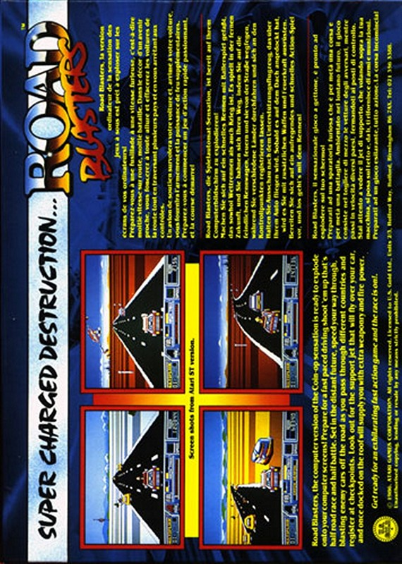 RoadBlasters — box-2D-back (EU)