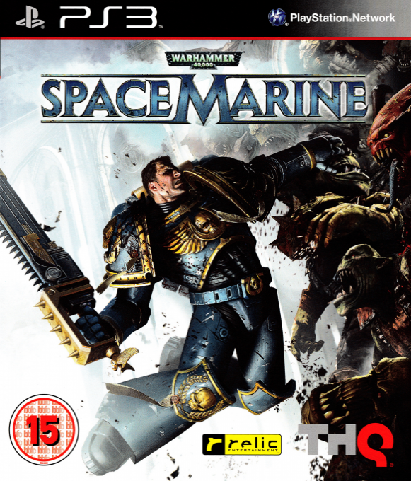 Warhammer 40,000 - Space Marine — box-2D (UK)