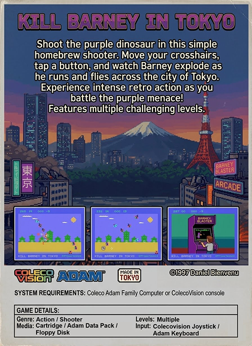 Kill Barney In Tokyo — box-2D-back (WOR)