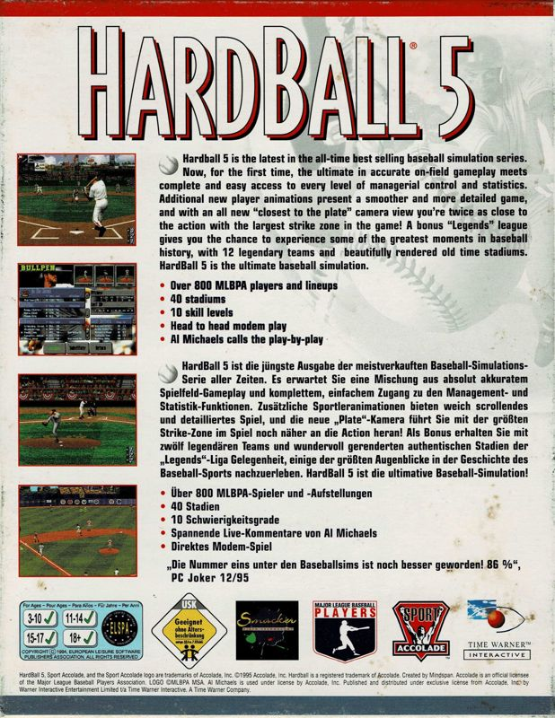 Hardball 5 — box-2D-back (US)
