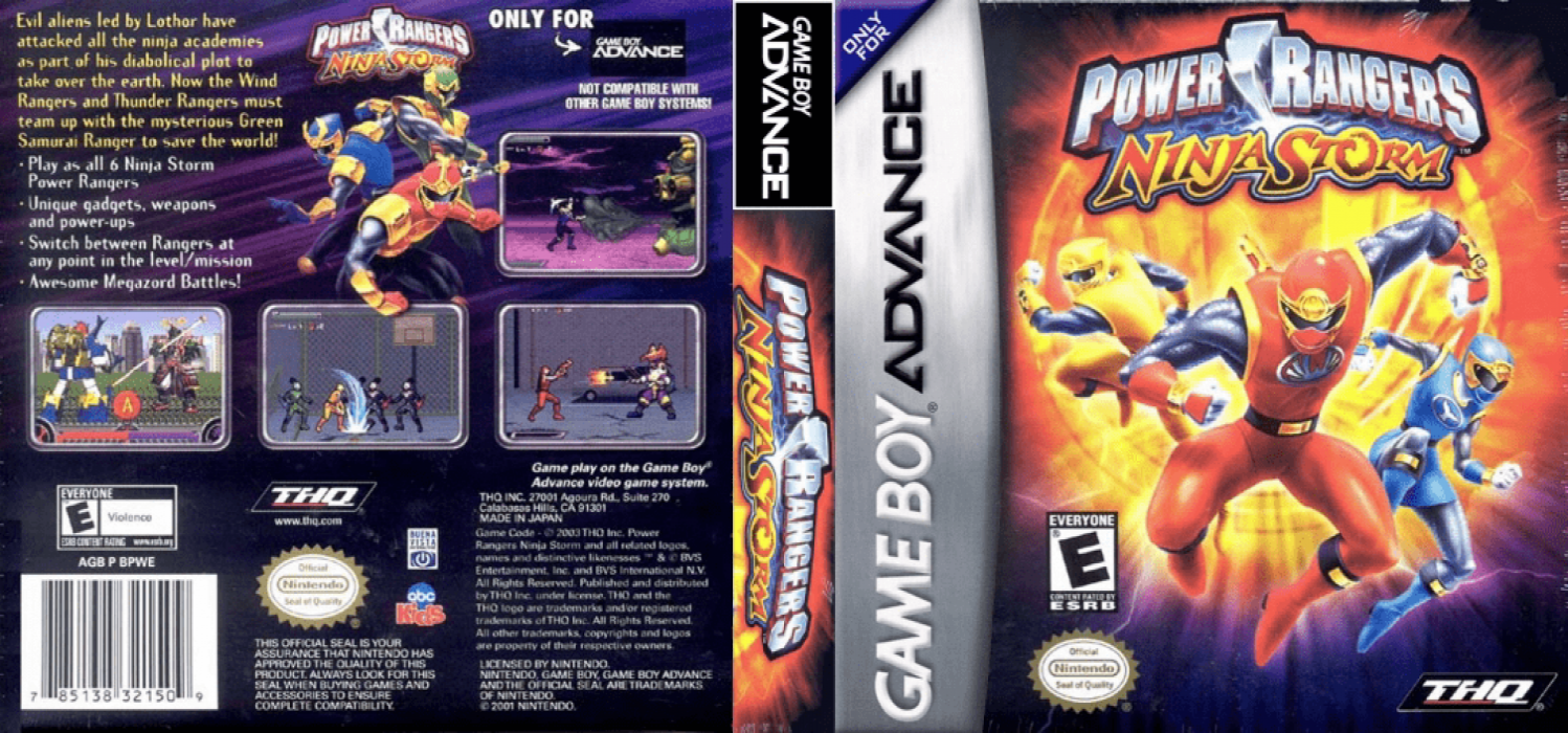 Power Rangers - Ninja Storm — box-texture (US)
