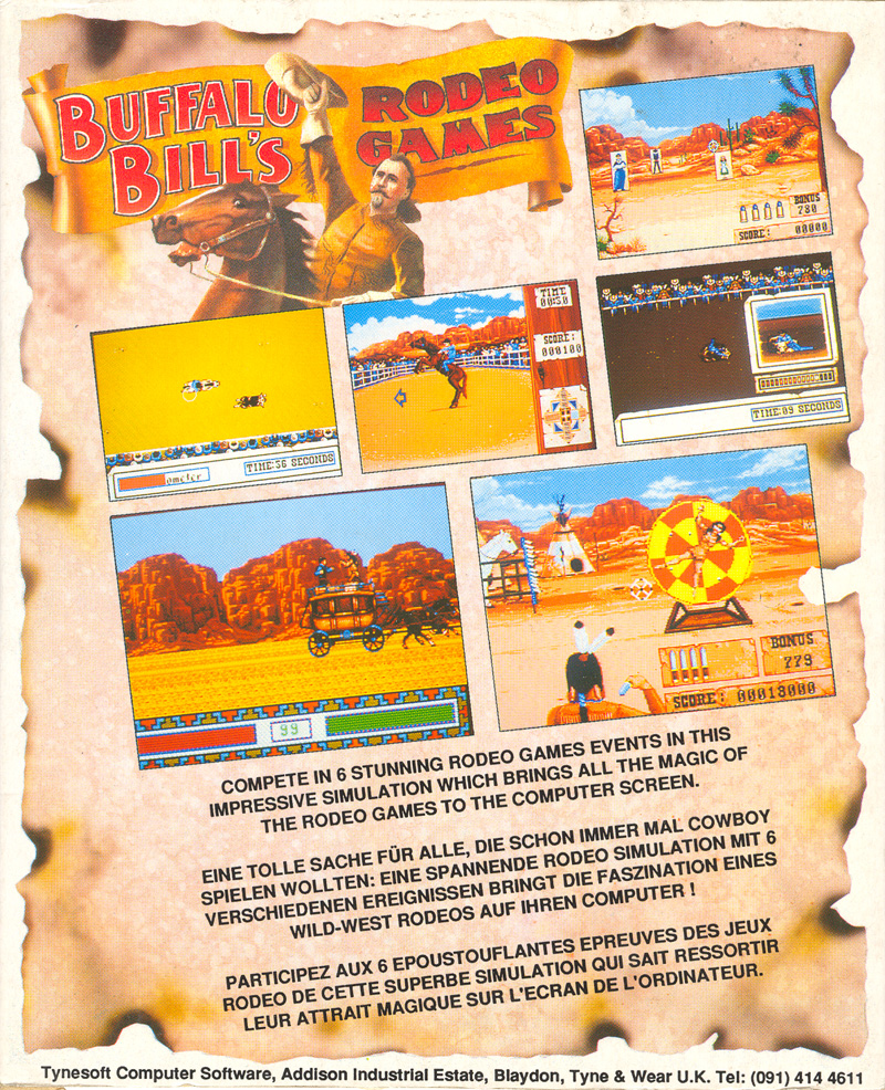 Buffalo Bill's Wild West Show — box-2D-back (EU)