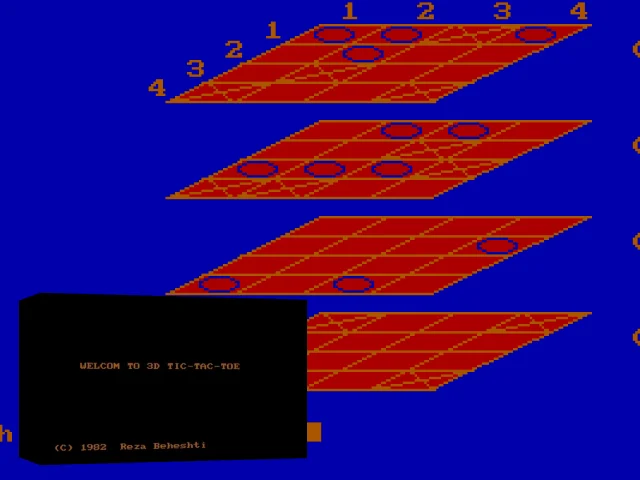 3-D Tic-Tac-Toe — mixrbv2 (WOR)