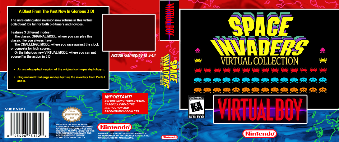 Space Invaders - Virtual Collection — box-texture (US)
