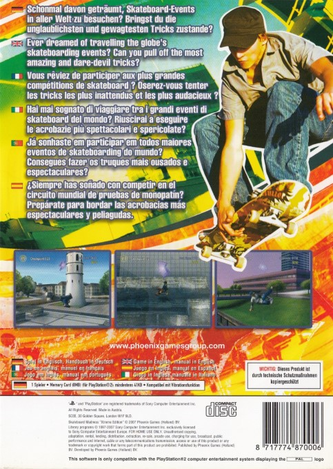 Skateboard Madness - Xtreme Edition — box-2D-back (DE)