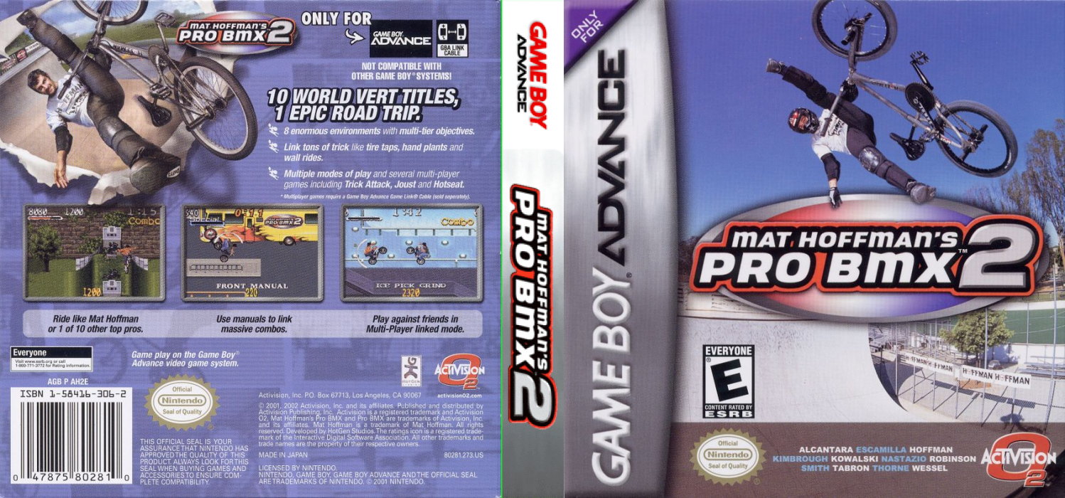 Mat Hoffman's Pro Bmx 2 — box-texture (US)