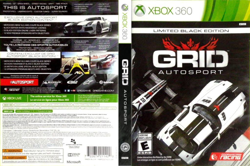 GRID Autosport — box-texture (US)