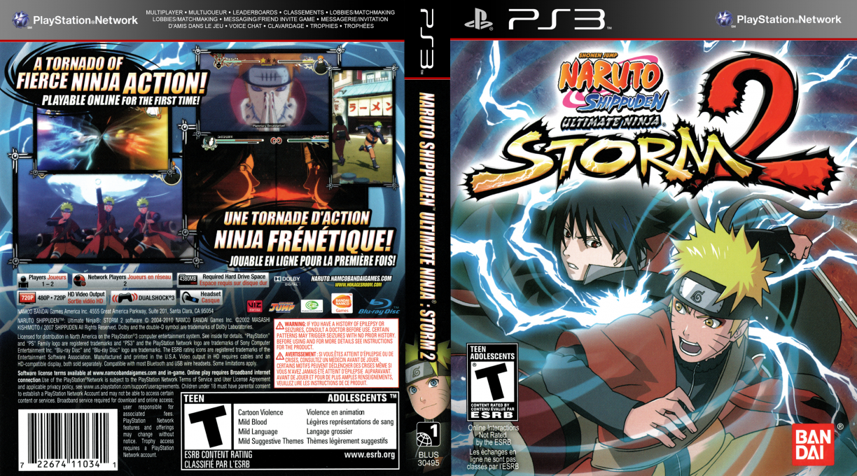 Naruto Shippuden - Ultimate Ninja Storm 2 — box-texture (CA)