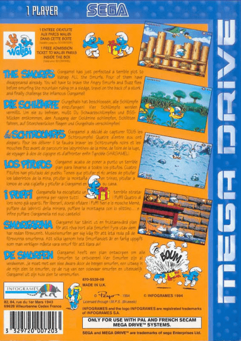 Schtroumpfs, Les — box-2D-back (EU)