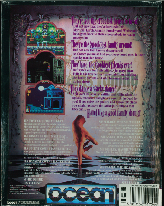 Addams Family, The — box-2D-back (EU)