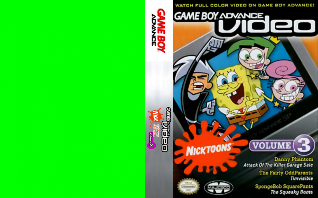 Game Boy Advance Video - Nicktoons - Volume 3 — box-texture (CUS)