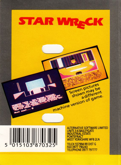 Star Wreck — box-2D-back (EU)