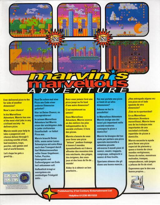 Marvin's Marvellous Adventure — box-2D-back (WOR)