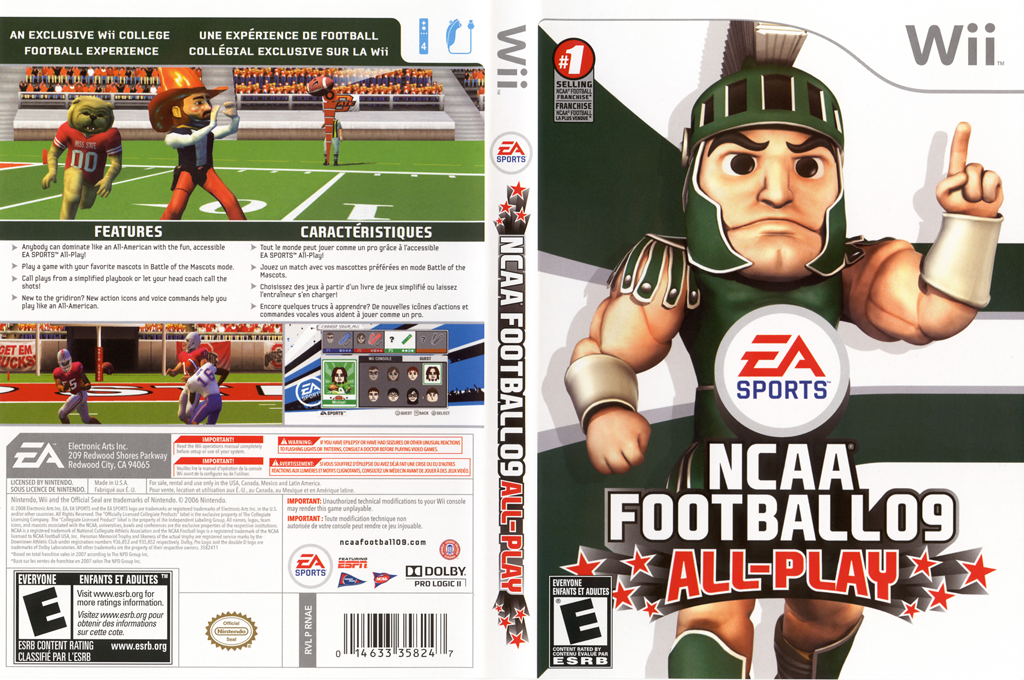 NCAA Football 09 - All-Play — box-texture (US)