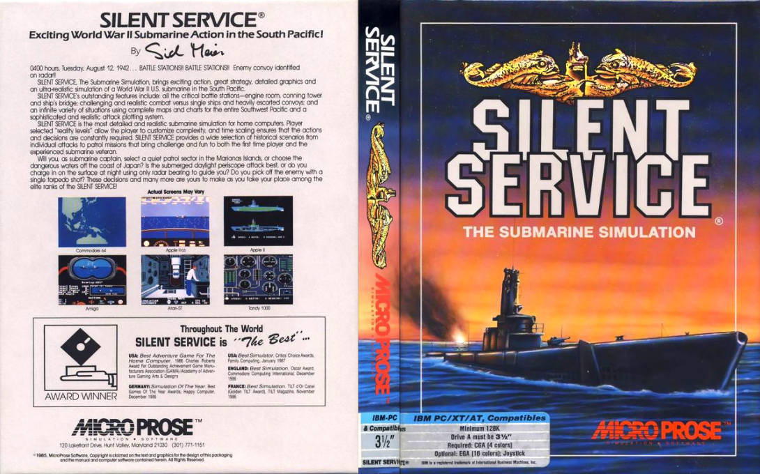 Silent Service — box-texture (US)