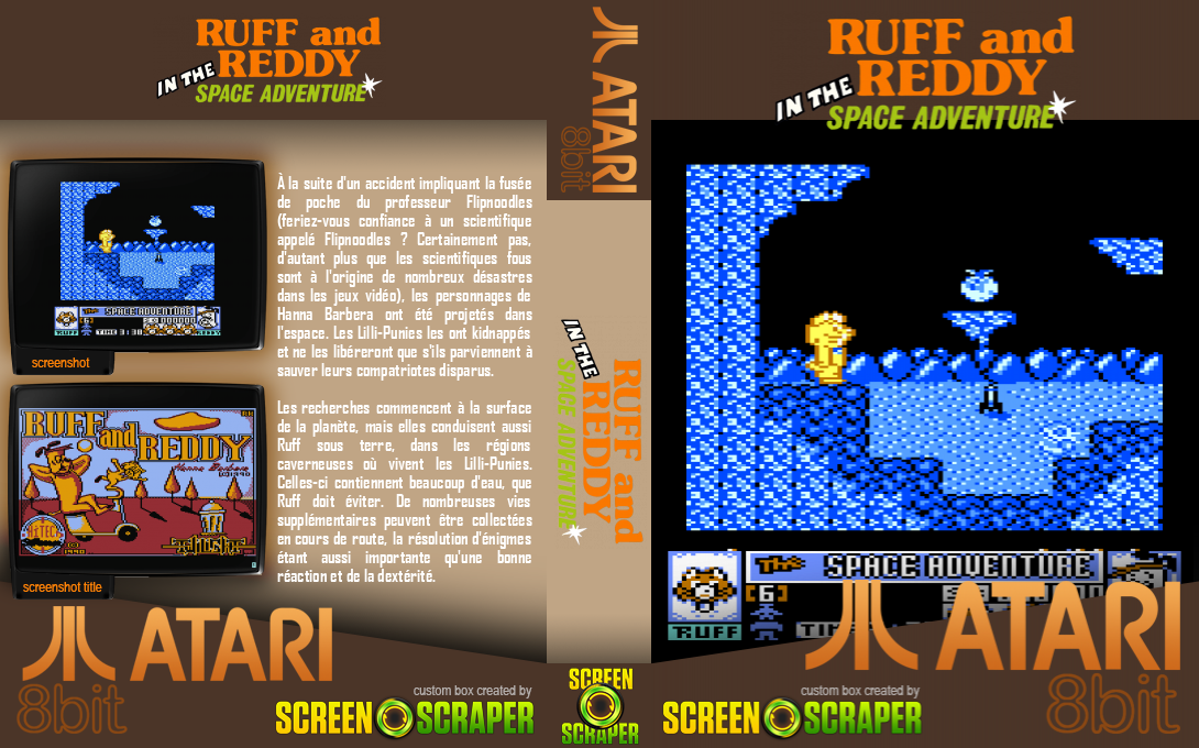 Ruff and Reddy in the Space Adventure — box-texture (SS)