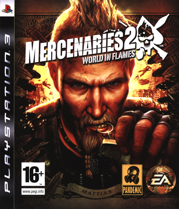 Mercenaries 2 - World in Flames — box-2D (EU)