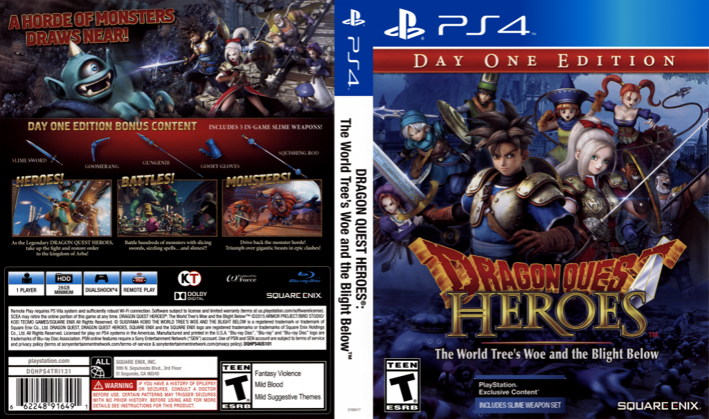 Dragon Quest Heroes - The World Tree's Woe and the Blight Below — box-texture (US)