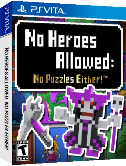 No Heroes Allowed - No Puzzles Either! — box-3D (US)