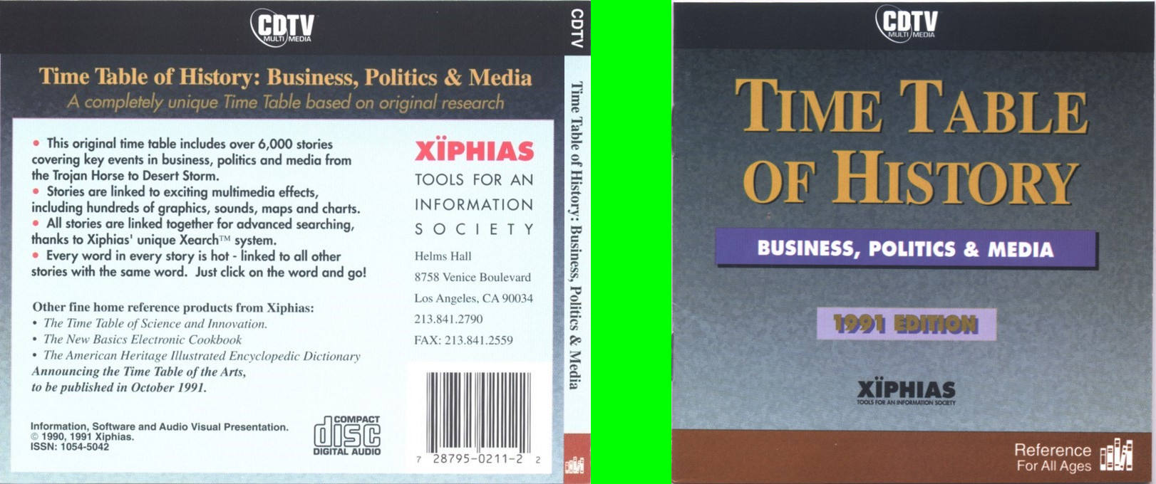 Time Table Of History - Business, Politics And Media - 1991a Edition — box-texture (WOR)