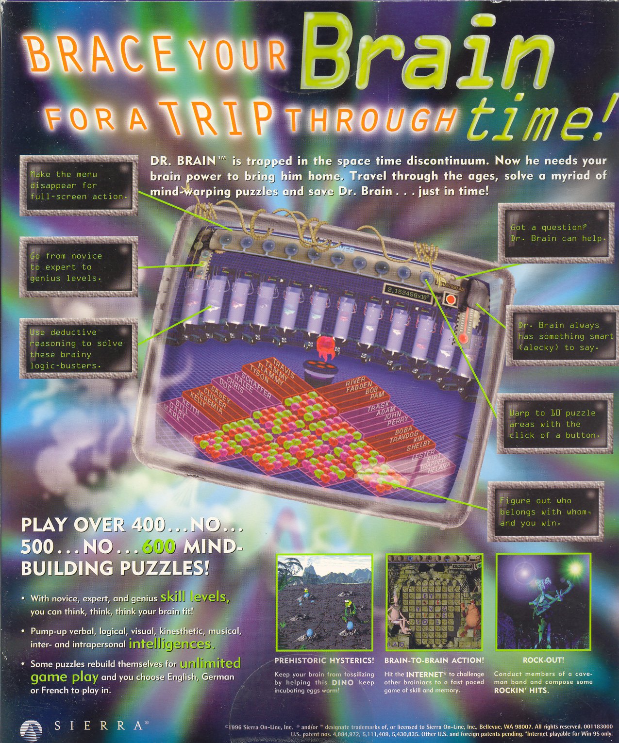 The Time Warp Of Dr. Brain — box-2D-back (WOR)