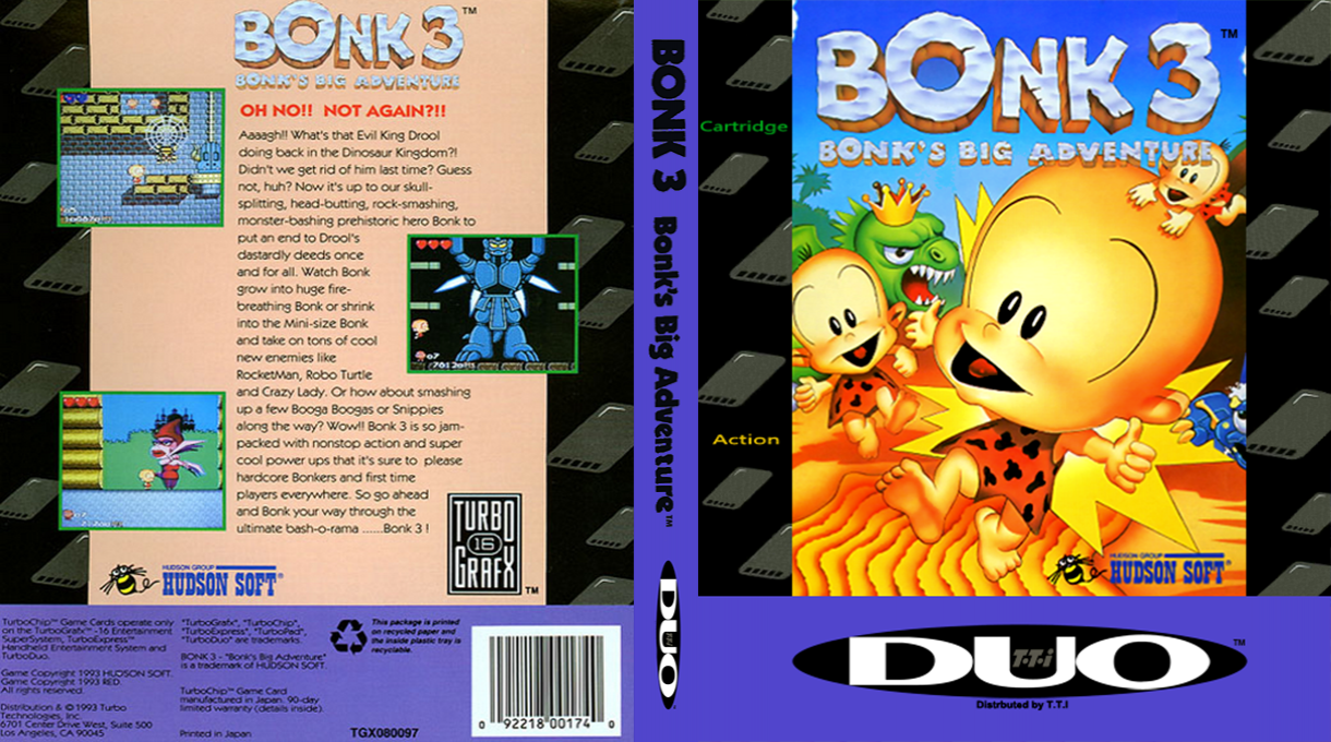 PC Genjin 3 - Pithecanthropus Computerurus — box-texture (US)