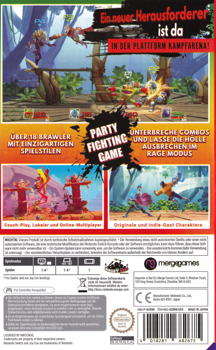 Brawlout — box-2D-back (DE)