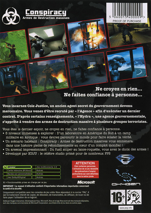 Conspiracy - Weapons of Mass Destruction — box-2D-back (FR)