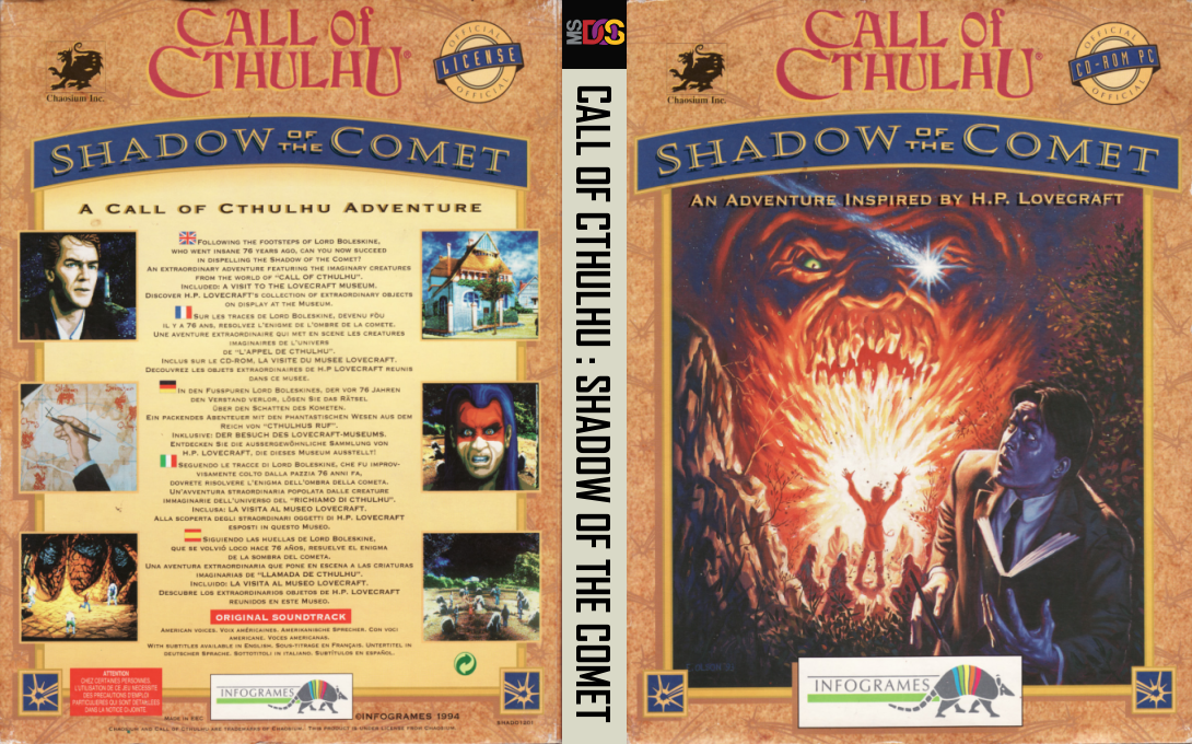 Call of Cthulhu - Shadow of the Comet — box-texture (EU)