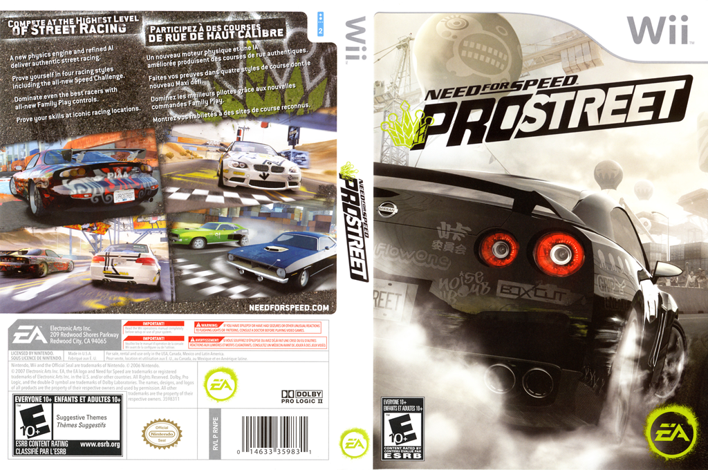 Need for Speed - Pro Street — box-texture (US)