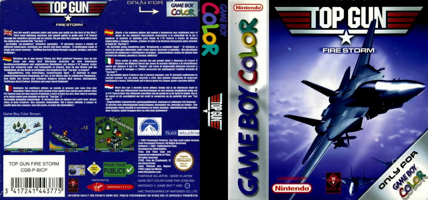 Top Gun : Fire Storm — box-texture (EU)