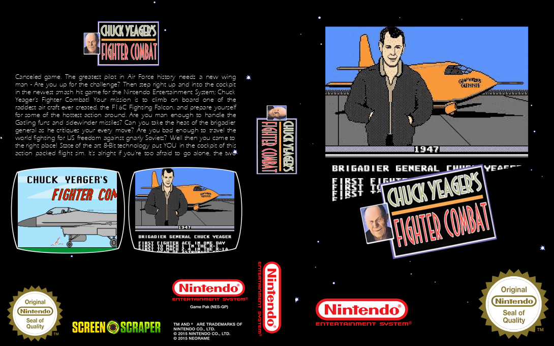 Chuck Yeager's Fighter Combat — box-texture (SS)