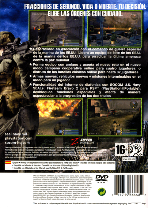 Socom - U.s. Navy Seals - Combined Assault — box-2D-back (SP)