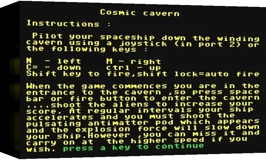 Cosmic Cavern — box-3D (WOR)