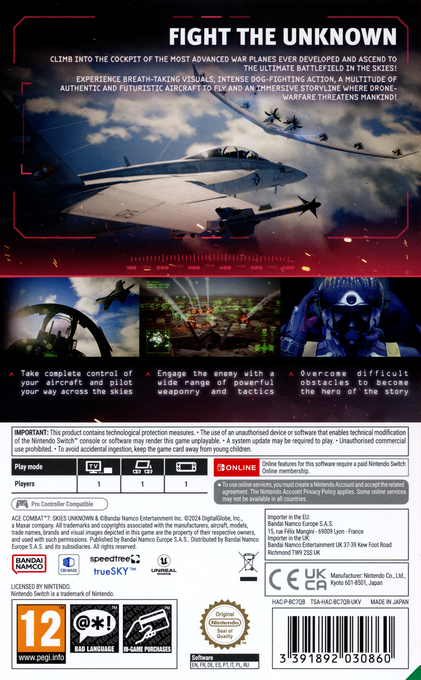 Ace Combat 7 - Skies Unknown Deluxe Edition — box-2D-back (EU)