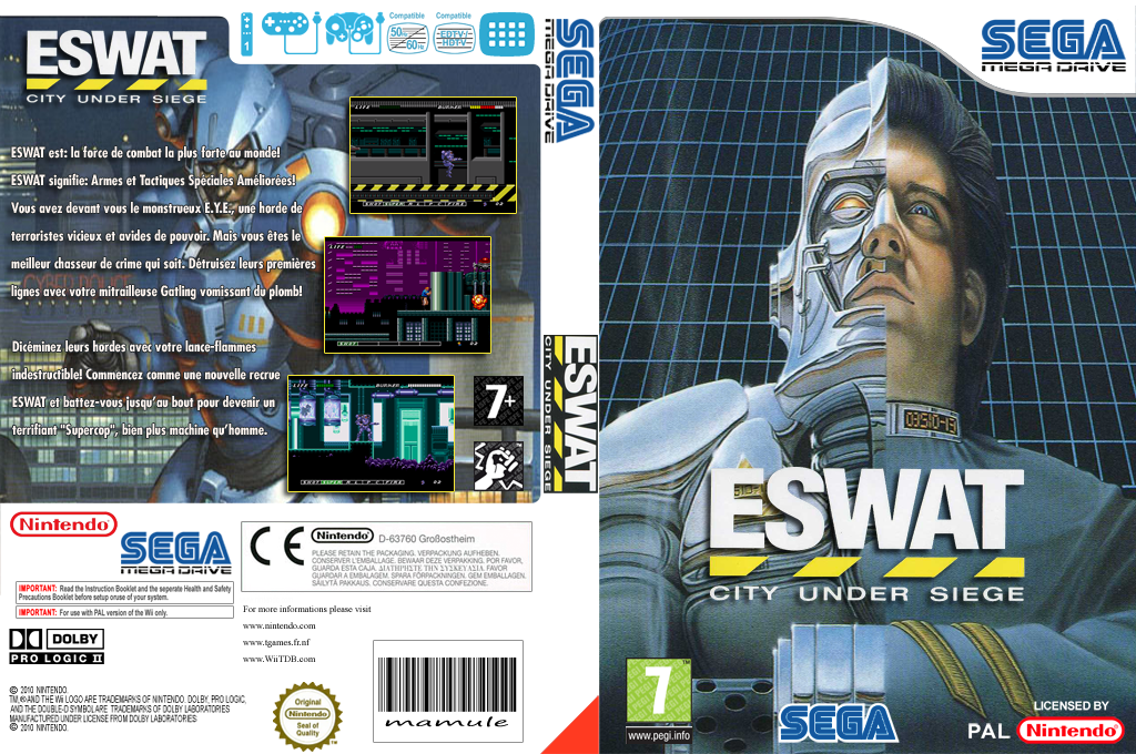 ESWAT - City Under Siege — box-texture (FR)
