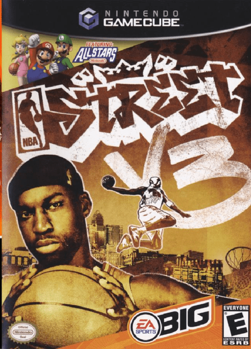 NBA Street V3 - Mario de Dunk box art