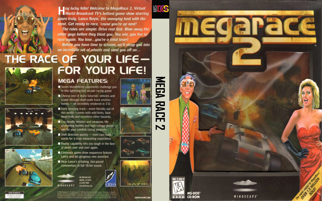 MegaRace 2 — box-texture (US)