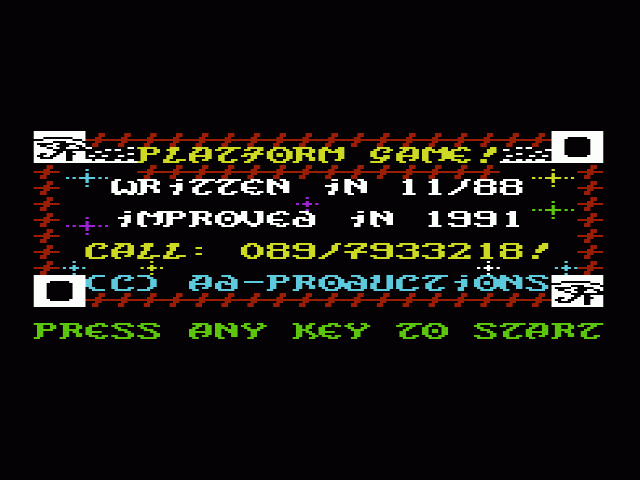 Platform Game — sstitle (WOR)