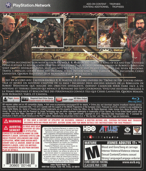 Game of Thrones — box-2D-back (CA)