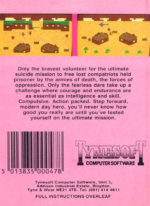 Who Dares Wins 2 — box-2D-back (EU)