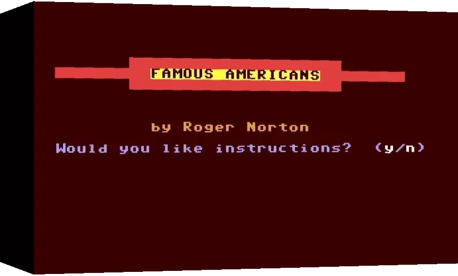 Famous Americans — box-3D (WOR)