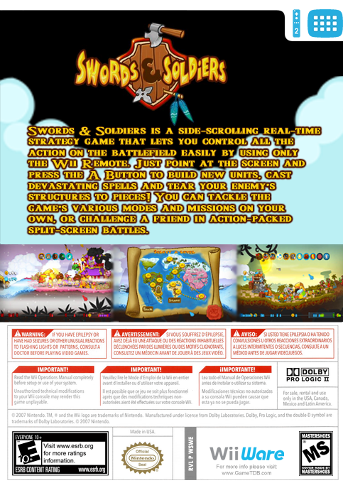 Swords And Soldiers — box-2D-back (US)