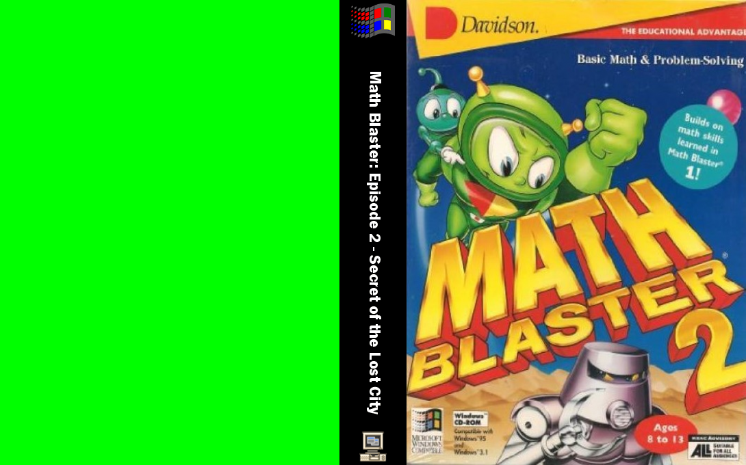 Math Blaster Episode 2: Secret of the Lost City — box-texture (WOR)