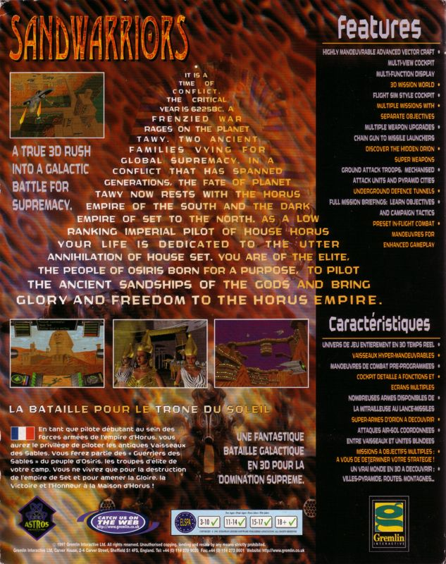 Sandwarriors — box-2D-back (EU)